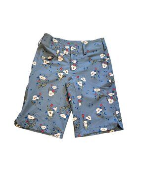 Wild Rye Kaweah Woman's Mountain Bike Blue Floral Shorts 2